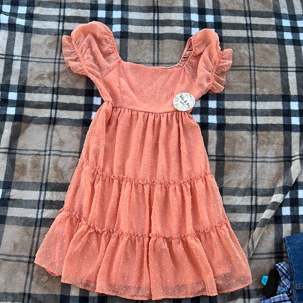 Bohemian peasant style girls dress size 14